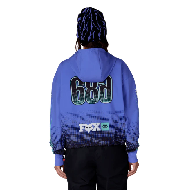 686 FOX RACING WATERPROOF CROP HOODY - Image 2