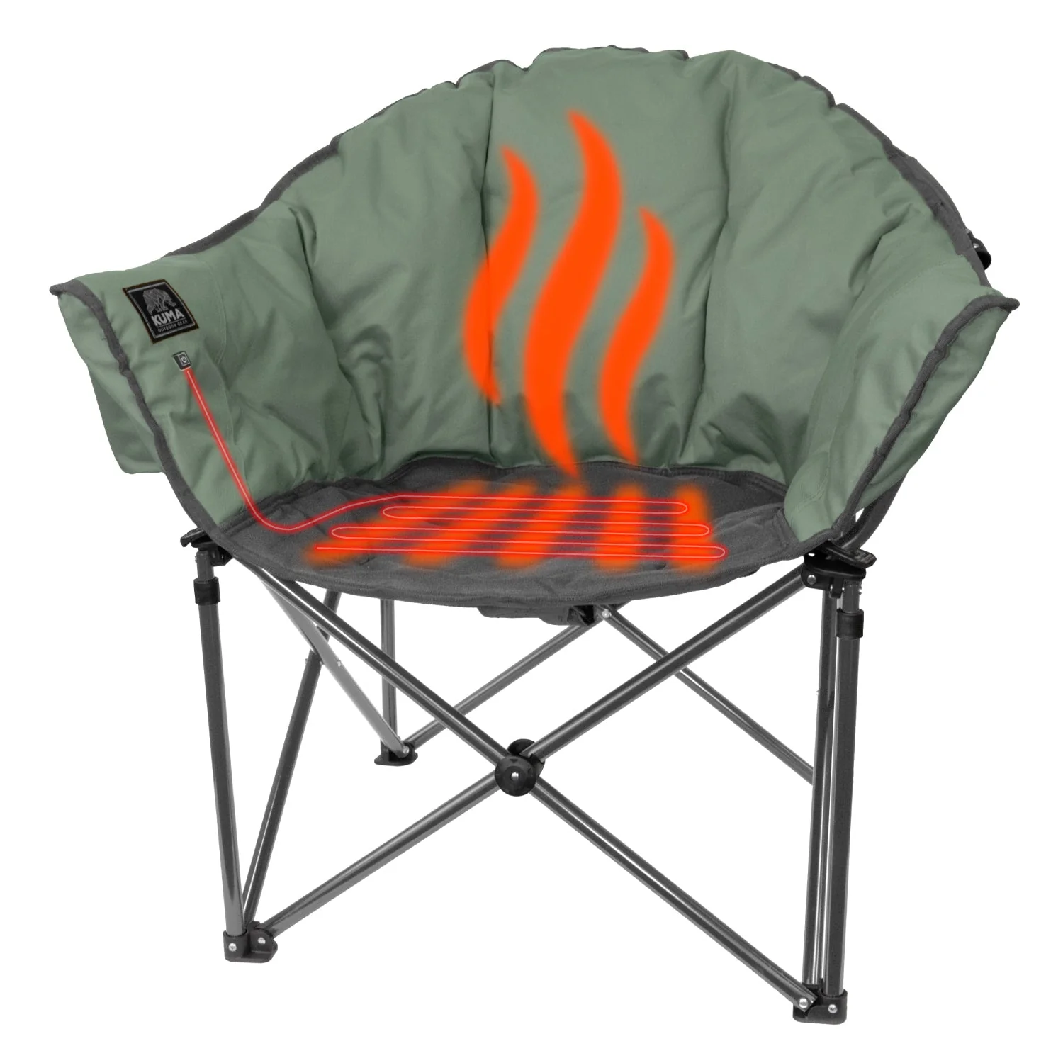 Kuma Lazy Bear Heated Chair w/ Power Bank & Bluetooth - Image 2