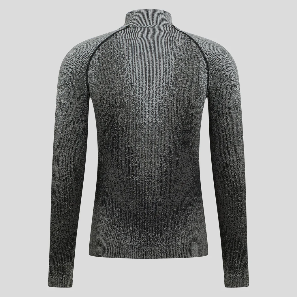 Odlo M Base Layer Top Turtle Neck L/S Half Zip Blackcomb Eco - Image 2