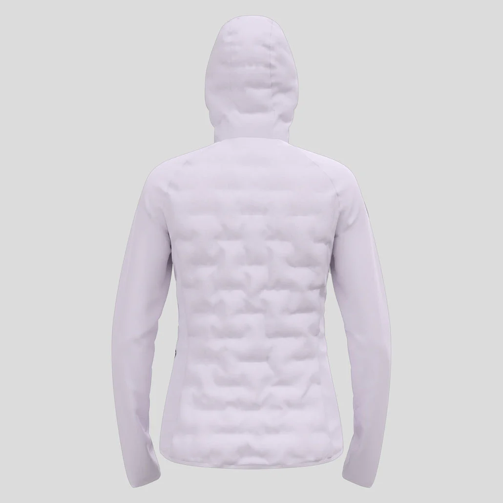 Odlo W Zeroweight Insulator hybrid mid layer hooded zip - Image 2