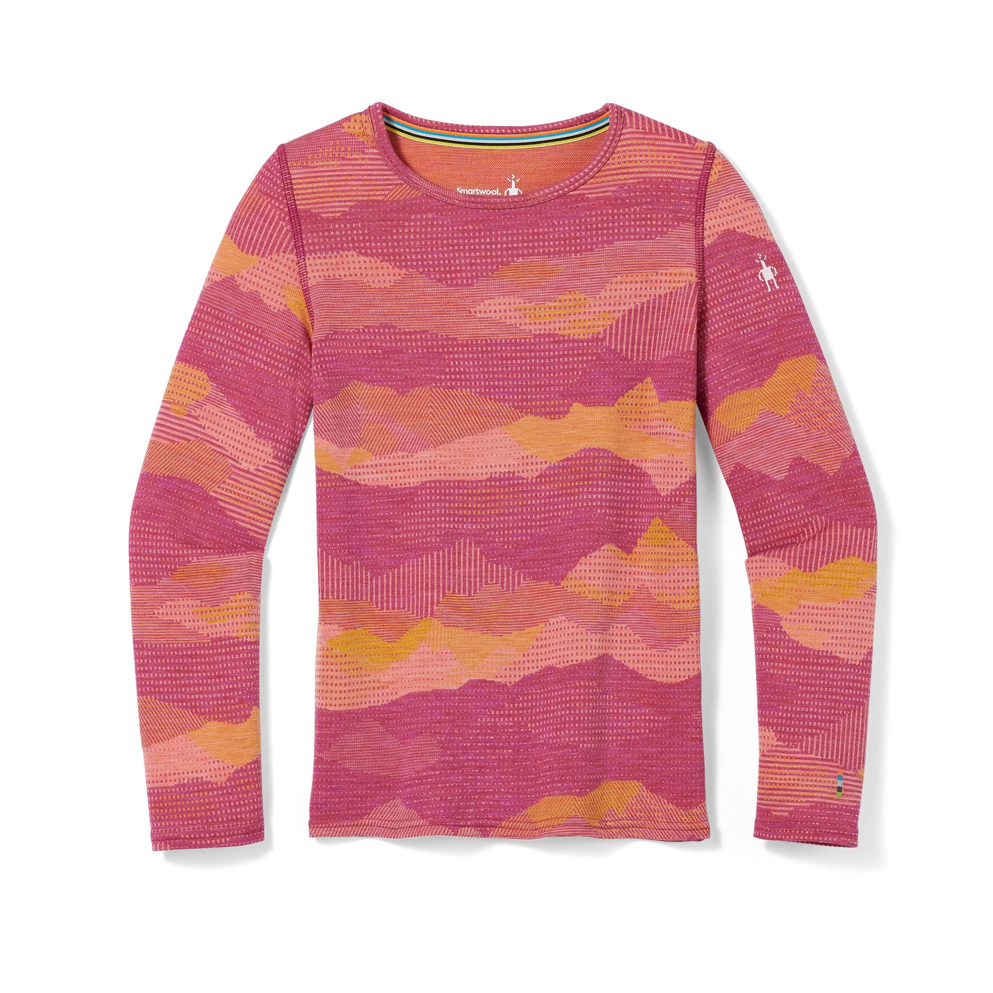 Smartwool Kids Classic Thermal Merino Baselayer Pattern Crew - Image 2