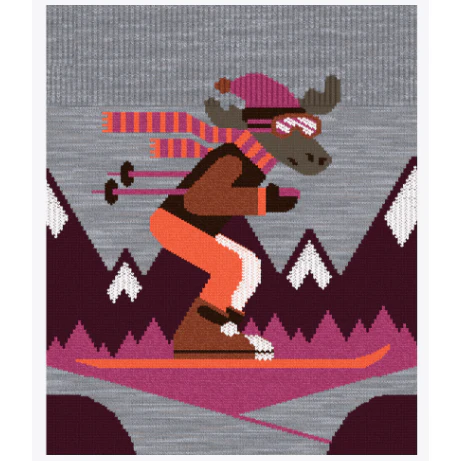 Smartwool Kids Wintersport Full Cushion Mountain Moose OTC Socks - Image 2