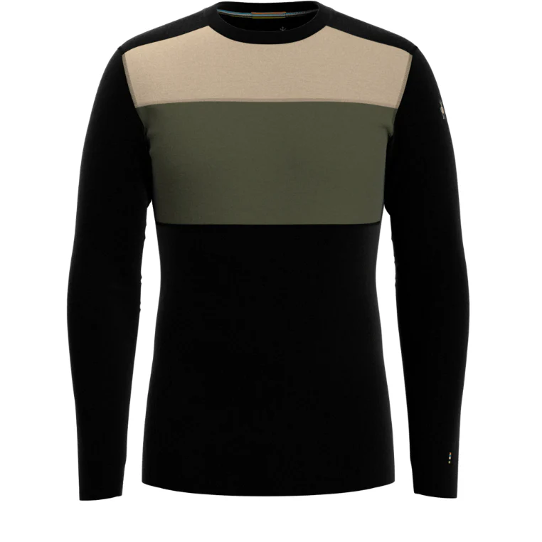 Smartwool M Classic Thermal Merino Base Layer Colorblock Crew Boxed