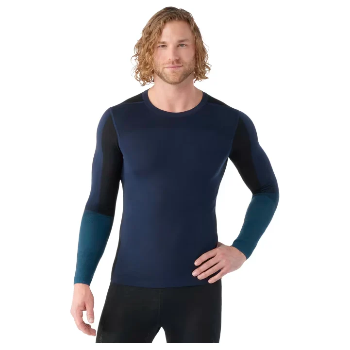 Smartwool Men's Intraknit Thermal Merino Base Layer Colorblock Crew - Image 2