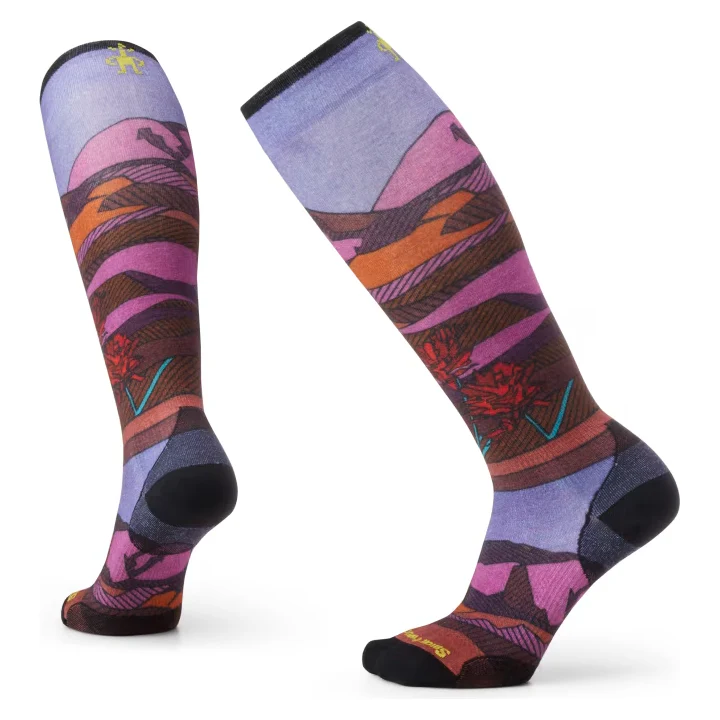 Smartwool W Ski Zero Cushion Floral Field Print OTC Socks