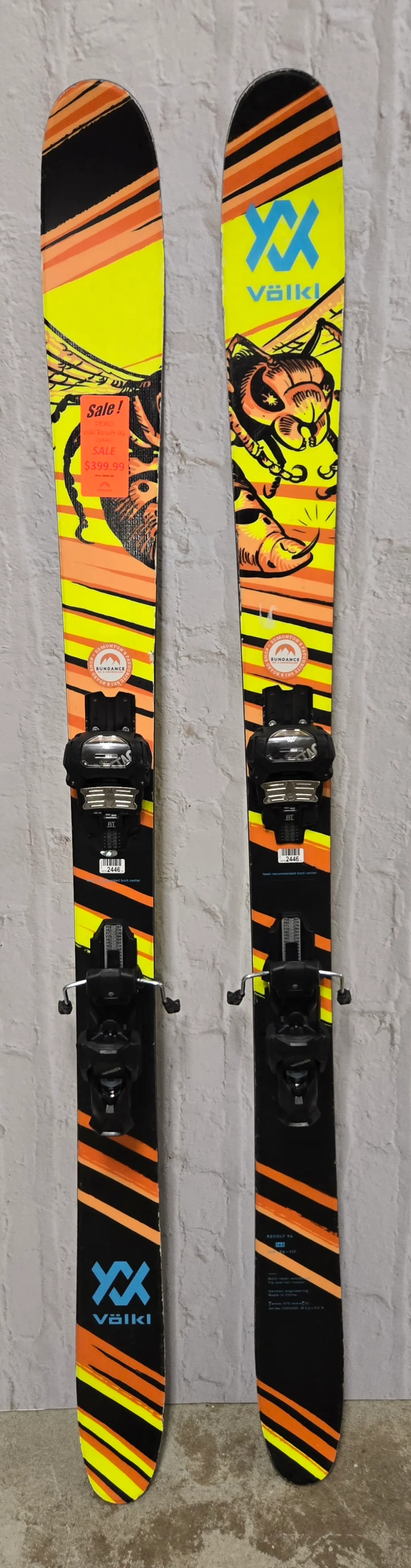 Volkl Revolt 96 w/ Attack 13 AT Demo
