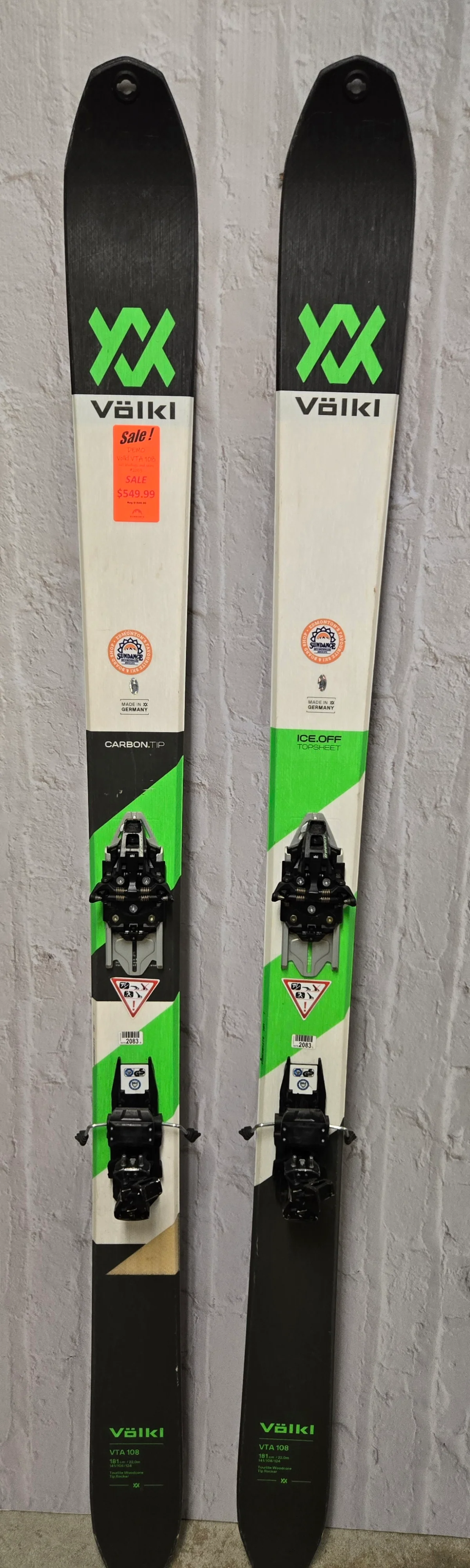 Volkl VTA 108 w/Dynafit Radical ST10 Demo - Image 3